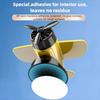 360° Rotary Car Center Console Decorations Solar Powered Aircraft Ornaments  Desktop Ornament