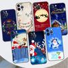 Веселый рождественский чехол для телефона iPhone 11 13 Pro Max 12 Mini 7 8 Plus SE 2020 X XS 6 6S 5 5S роскошный чехол-накладка из силикона