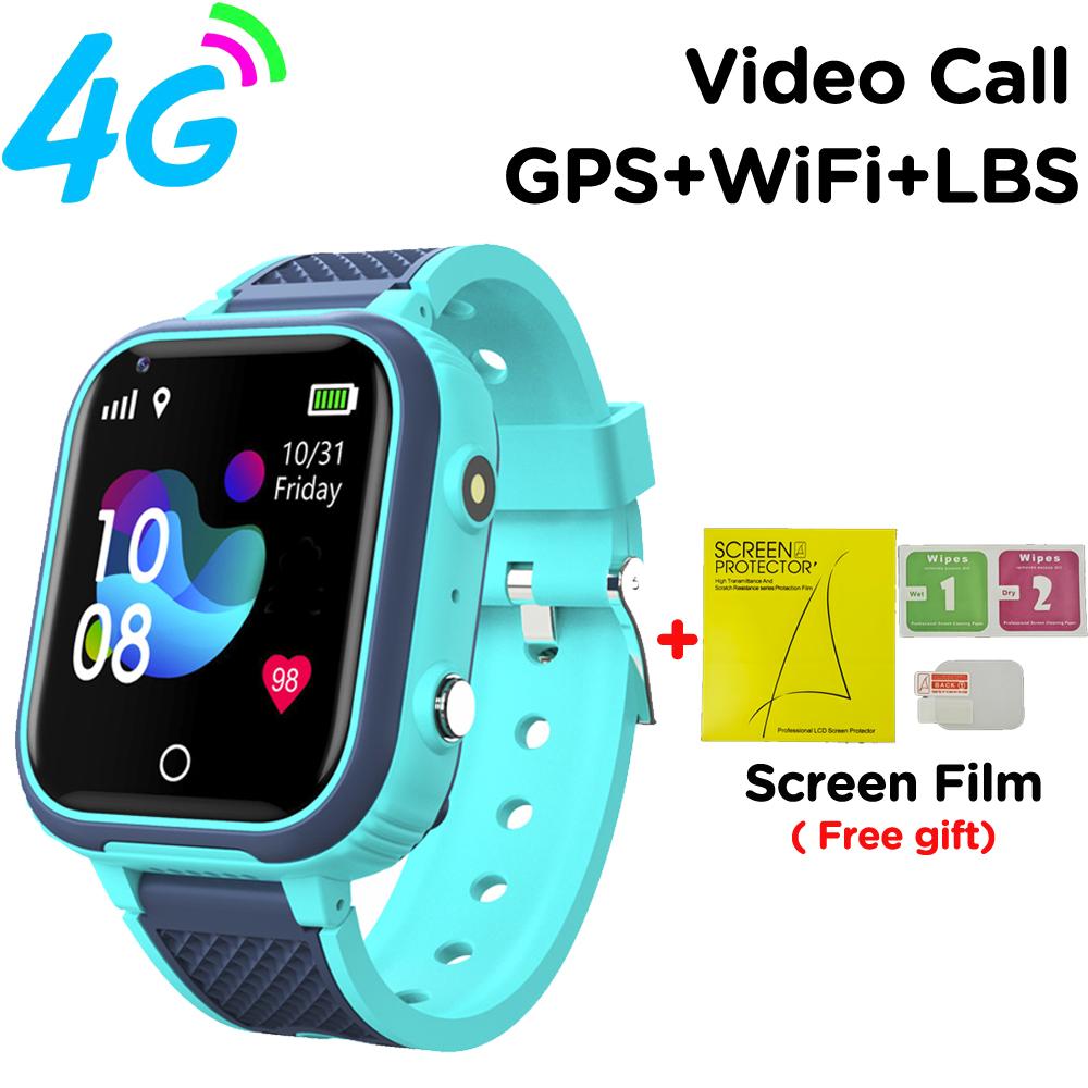 Детские умные часы 4G GPS Местоположение в реальном времени SMS Видеозвонок Аккумулятор 750 мАч Голосовой чат Водонепроницаемые Детские умные часы Для мальчиков и девочек