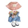 15cm Plush Doll Clothes ,Stuffed Animals with Hat Dress Up Stylish Comfortable DIY Photo