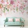 Nordic 3d Wallpaper Ручная роспись Романтические цветы Фотообои Гостиная Спальня Декор 3d Настенная живопись