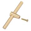 Brass Cabinet Handle Brushed Kitchen Cupboard T Bar Pull Handle Wardrobe Door Knob