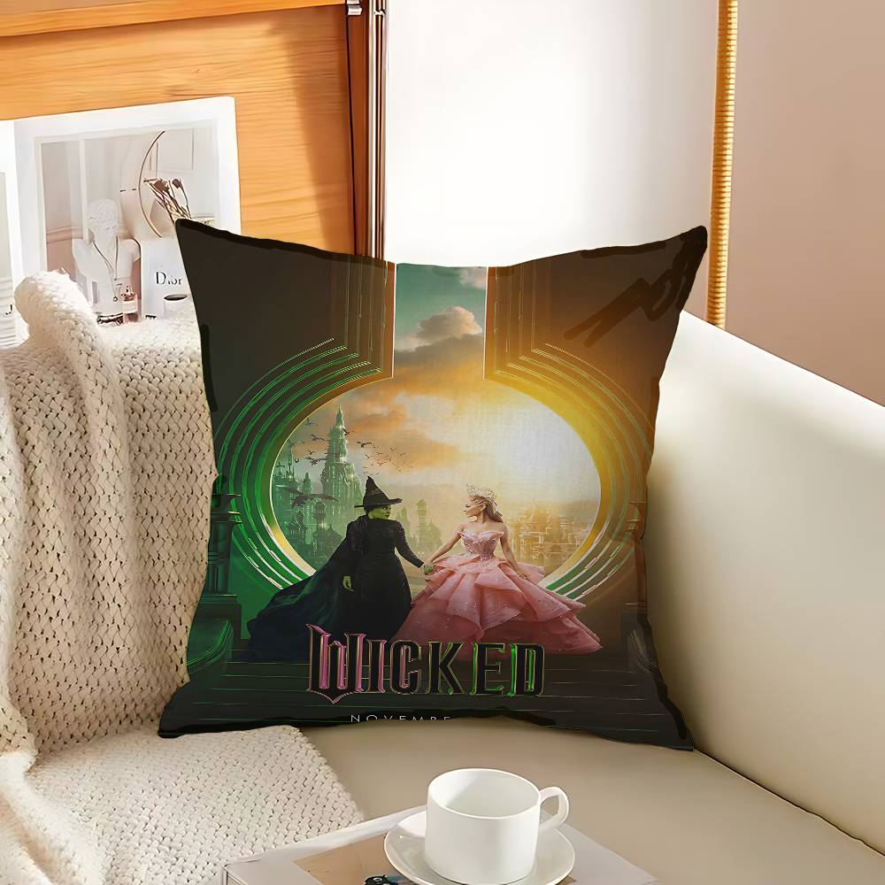 Movie W-Wicked Decorative Room Aesthetics Pillow Case Home Decor Bedroom Sofa Bed Couch Pillow Cover 45x45