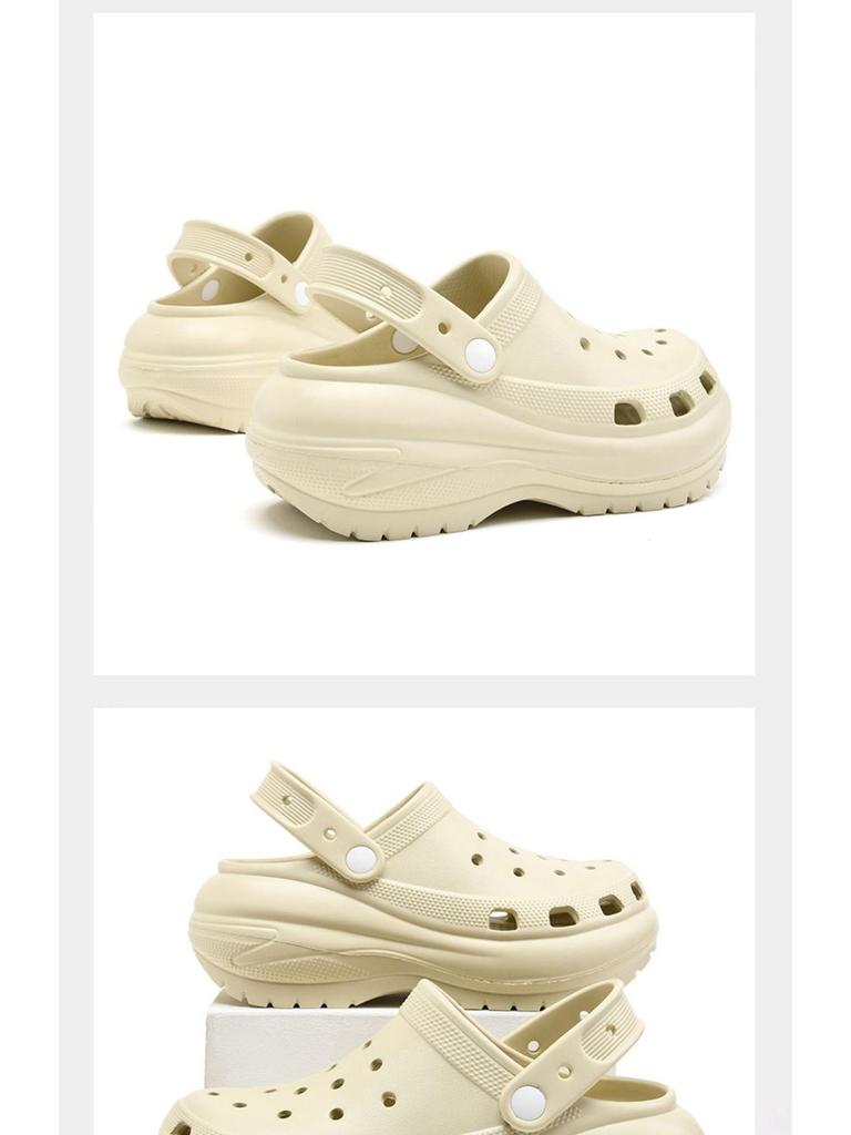 Женские классические туфли для отдыха на открытом воздухе Hole Shoes, увеличивающие рост, нескользящие, дышащие пляжные туфли