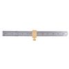 30cm Steel Ruler Woodworking Marking Locator Measuring Tool with Brass Slide Block