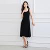 Solid color simple temperament camisole dress