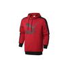 Pinstripe Fleece-Lined Casual Hoodie Men Hoodie Red 530179-50