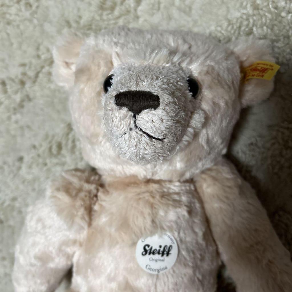[USED] Steiff Teddy Bear, Beige, Approx. 40cm