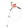 New Steel Wire Teasing Stick New Cat Toy Butterfly Feather Cute Teasing Stick Teasing Cat Bell Toy Pet Supplies