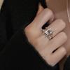 Women's Four-Point Star S925 Silver-Plated Open Ring - Trendy Punk Hip Hop Index Finger Jewelry