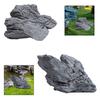 Fake Rock High Fidelity Ornament Lightweight Versatile Decorating Gray Landscape Rock for Indoor Stations Aquarium Yard Hotels