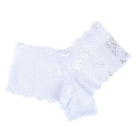 Women's Sexy Lace Panties Cheeky V Waist Hipster Bikini Underwear Floral Lace Low Waist Boyshorts Briefs