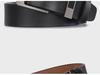 Retro Men's Leather Belt with Extra-Large Waistband and Pin Buckle - Pure Cowhide Genuine Leather