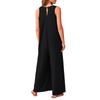 Women's Casual Summer Loose Jumpsuit Sleeveless Tank Top V Neck Wide Leg Jumpsuit Women's Work Wear Jumpsuit