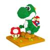 Non-Toxic Micro Building Blocks Toys Cartoon Mini Figures Yoshi Mario Diy Small Particle Blocks Game Kids Gifts