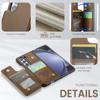 Для iPhone 15 Pro Max 14 Pro 13 12 11 Samsung S24 FE S23 Ultra S22 A54 Z Fold5 Flip5 противоударный кожаный держатель для карточек чехол для телефона чехол