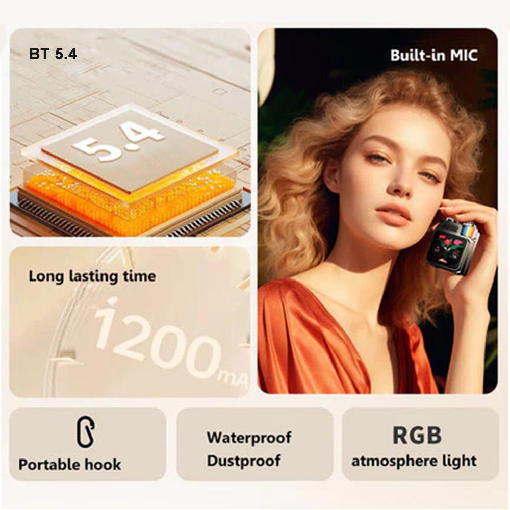 Металлический Механический Bluetooth-динамик Светодиодный Дисплей RGB Настольный Сабвуфер Беспроводная Колонка Поддержка Календарь Будильник