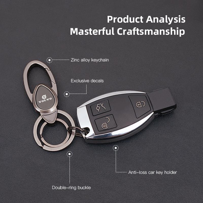Metal Car Styling Keychain Key Ring Chain Emblem Gift For Volvo XC90 V90 V60 XC60 V40 EC40 EX40 S80 S60 S90 C40 XC40 V70 C30 C70