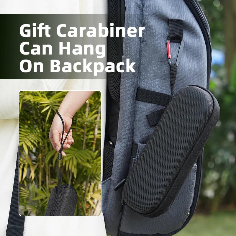 Black Nylon Portable Storage Bag for DJI Pocket 3,Soft Plush Liner Carrying Case Suitcase Camera Body Handbag Accessories
