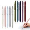 5 шт. ручка для студентов 0,5 мм тонкий наконечник гелевая ручка с карманным зажимом гладкое письмо эргономичный дизайн ручка с функцией щелчка