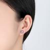 Women Synthetic Diamond Stud Earrings Jewelry Wedding Gift Zircon Stud Earrings For Party