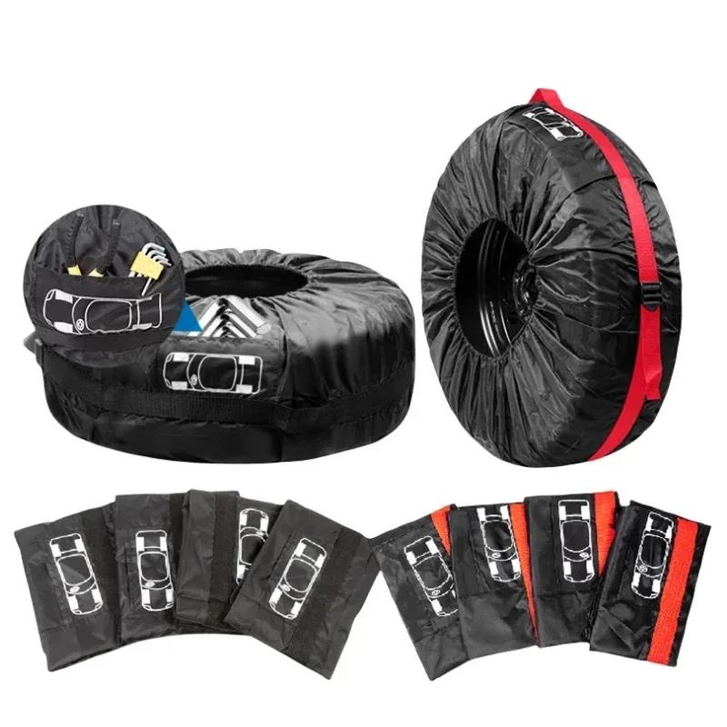 1 шт. новый чехол для запасного колеса автомобиля, полиэстер, сумки для хранения автомобильных колес, аксессуары для шин, пылезащитный протектор, стиль