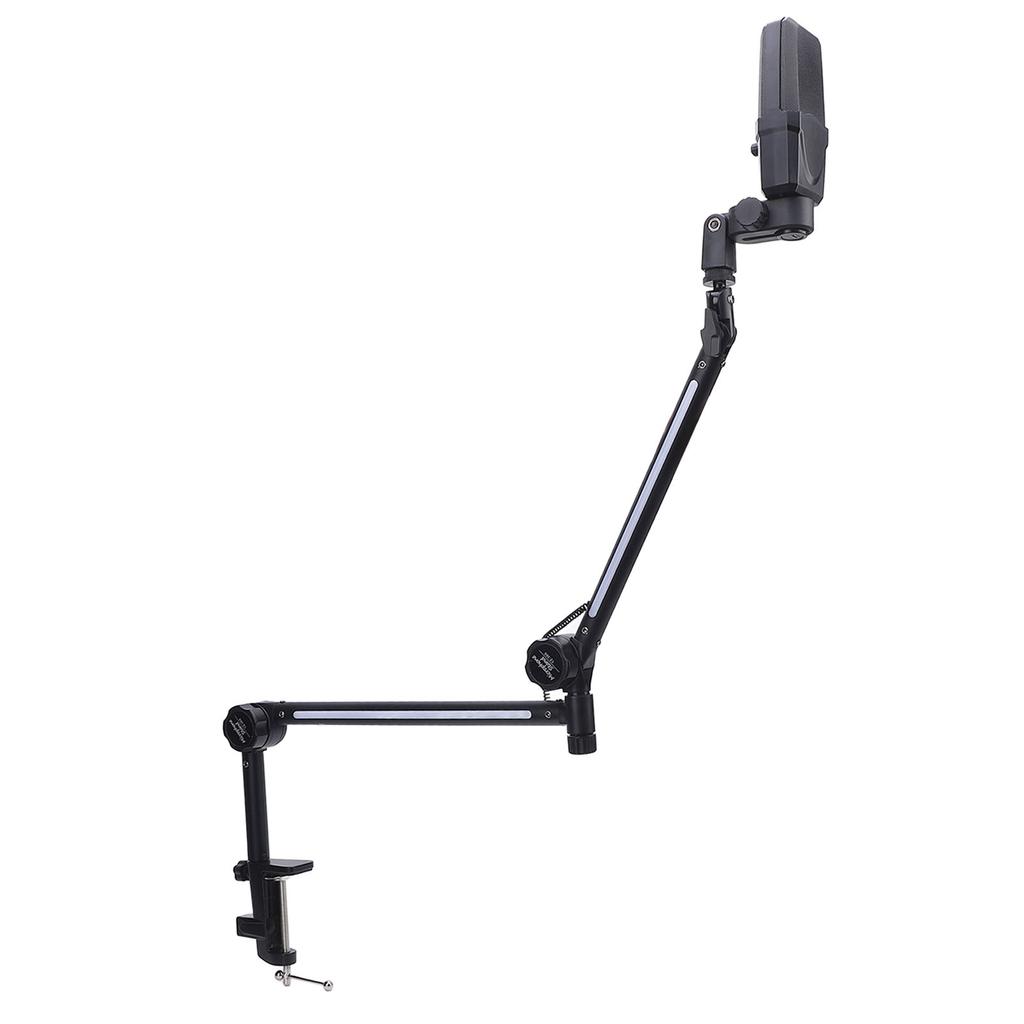 USB Condenser Microphone Adjustable Desktop Microphone Stand RGB Mic Stand Kit for Home Live Streami