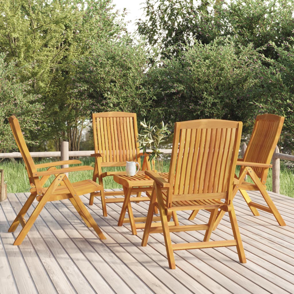 5 Piece Garden Lounge Set Solid Teak Wood