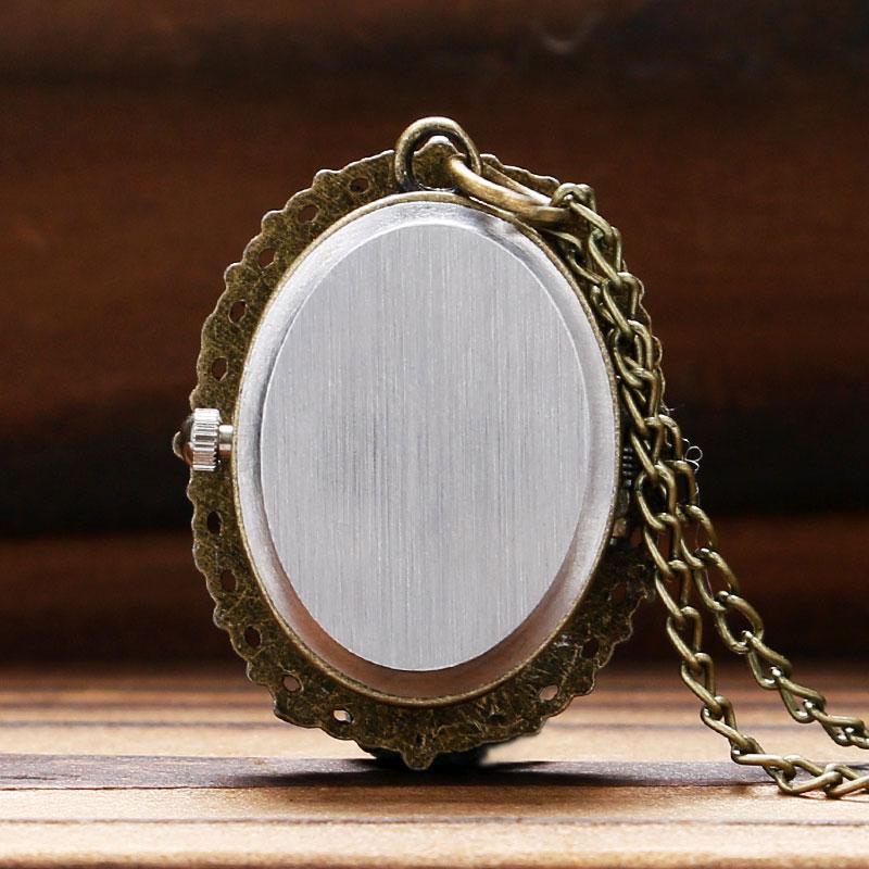 Женские ретро-часы с фиолетовым цветком и бабочкой, маленькие карманные часы, ожерелье, кулон, часы-брелок, подарок на день рождения для девочек