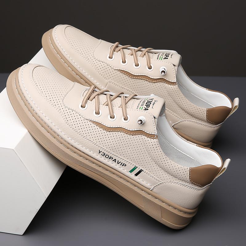 High Quality Men Hollow Out Vulcanized Shoe Fashion Sneakers Shoe Tennis Skateboarding Walking Shoes Comfy All-Match Casual Shoe