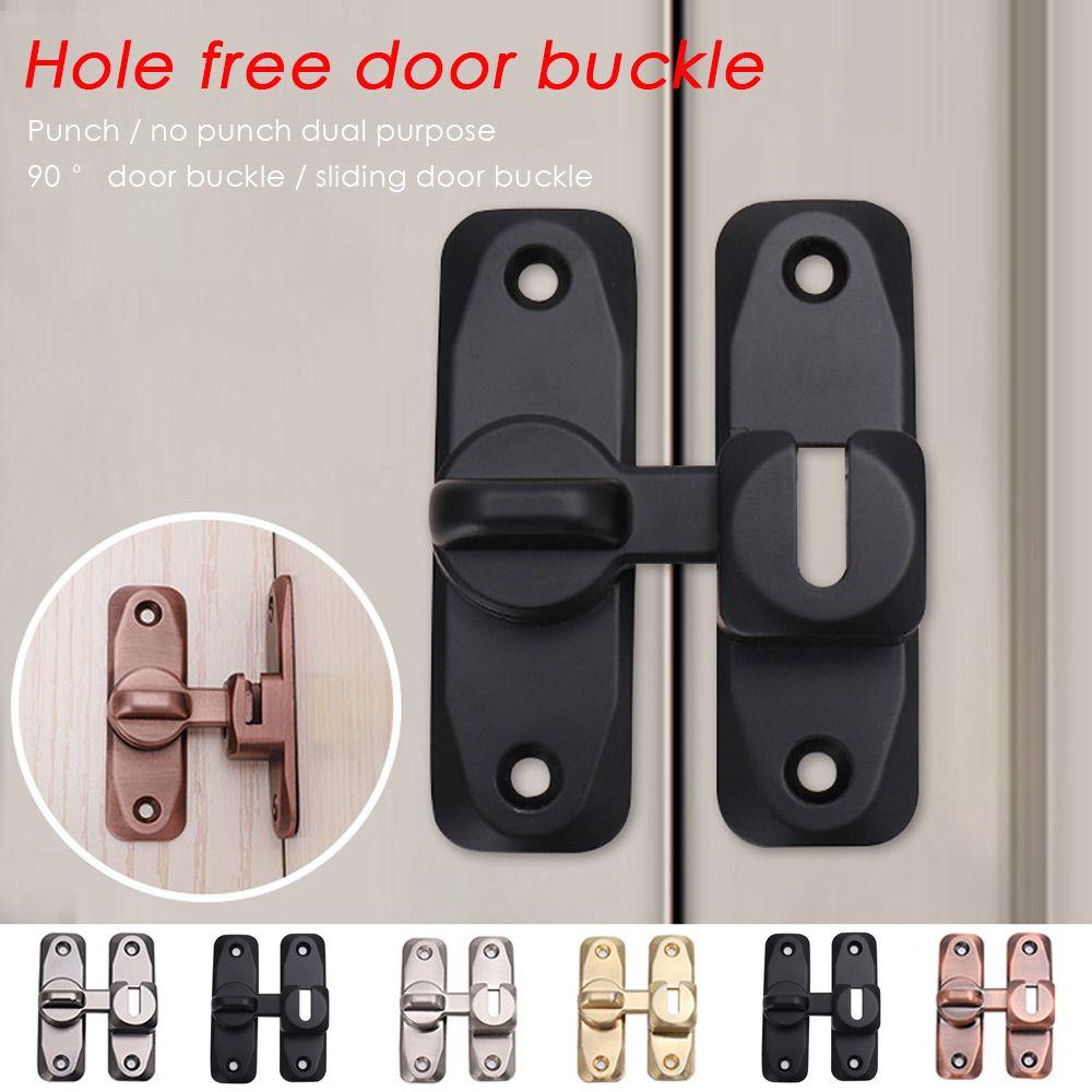 Locks No Punching Solid Buckle Sliding Door Latch Sliding Door Lock Door Bolt Anti-theft Buckle