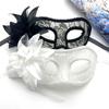 Venice Masquerade Ball Halloween Gold Onion Gauze Flower Lace Facial Mask Half Face Adult Eye Mask Halloween Performance Props