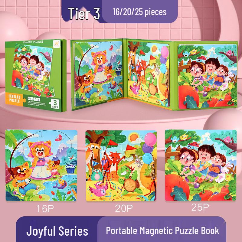 Magnetic Puzzle Set - Educational Toy for Children Aged 2-6