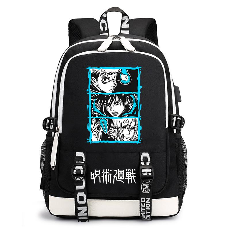 Jujutsu Kaisen Принт Школьный рюкзак Повседневный Аниме Daypack для Мальчиков Девочек Школьная сумка Легкий