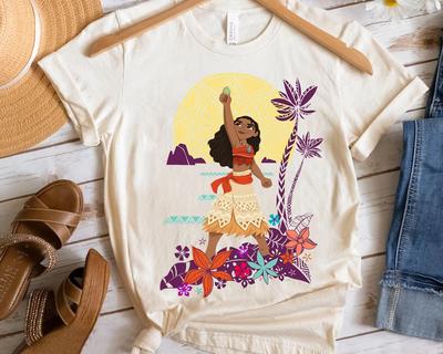 Disney Princess Moana Heart of Te Fiti Shirt, Magic Kingdom WDW Holiday Trip Unisex T-shirt Family Birthday Gift Adult Kid Toddler Tee