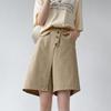 Wide Leg Pants Large Size High Waist Summer Commuting Pants Cropped Pants Skirts Shorts for Women
