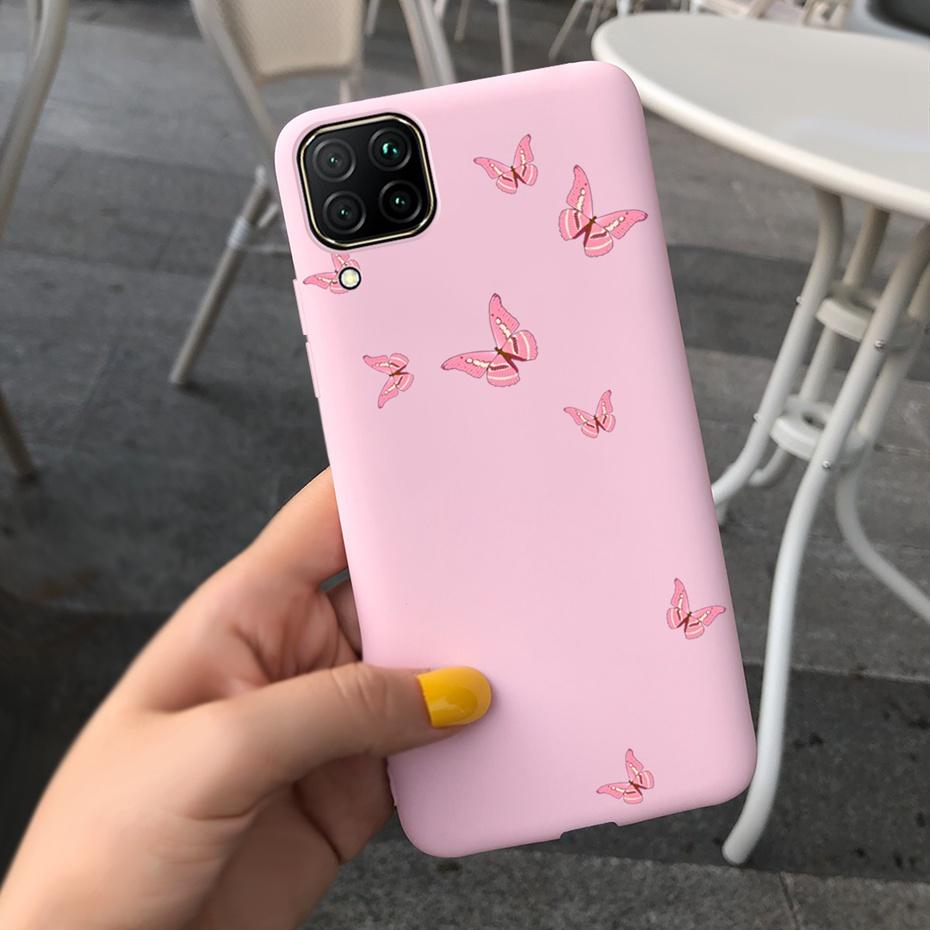 For Huawei P40 Lite Case Silicone Cute Cover Cases For Huawei P40 Lite E Cover Fundas P40Lite P 40 P40 Lite E TPU Coque Bumper