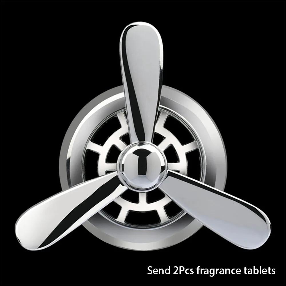Пропеллер Автомобильный освежитель воздуха Мини-диффузор для эфирных масел Ароматизаторы из сплава Веерообразные зажимы для воздуховодов Аксессуары для салона автомобиля