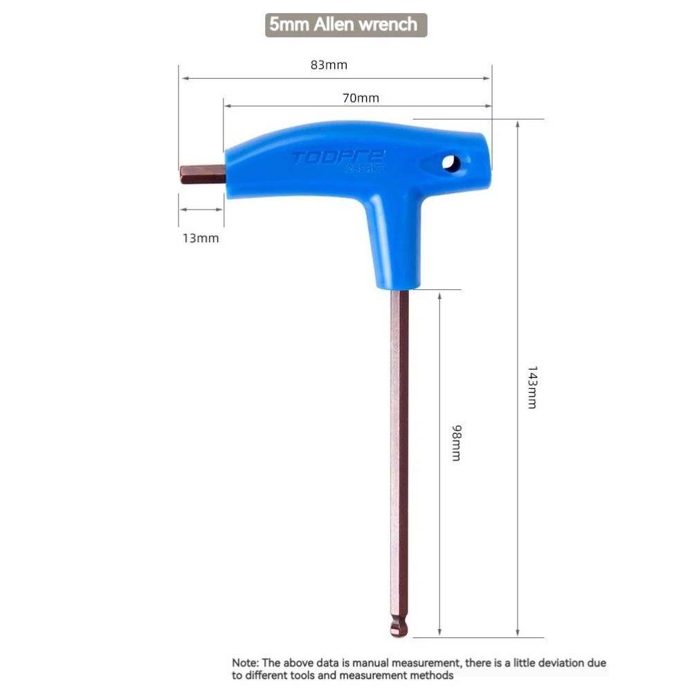 With Double Ends Bike Allen Key Wrench Plastic Handle Bicycle Spanner  Bicycle Repair Tools