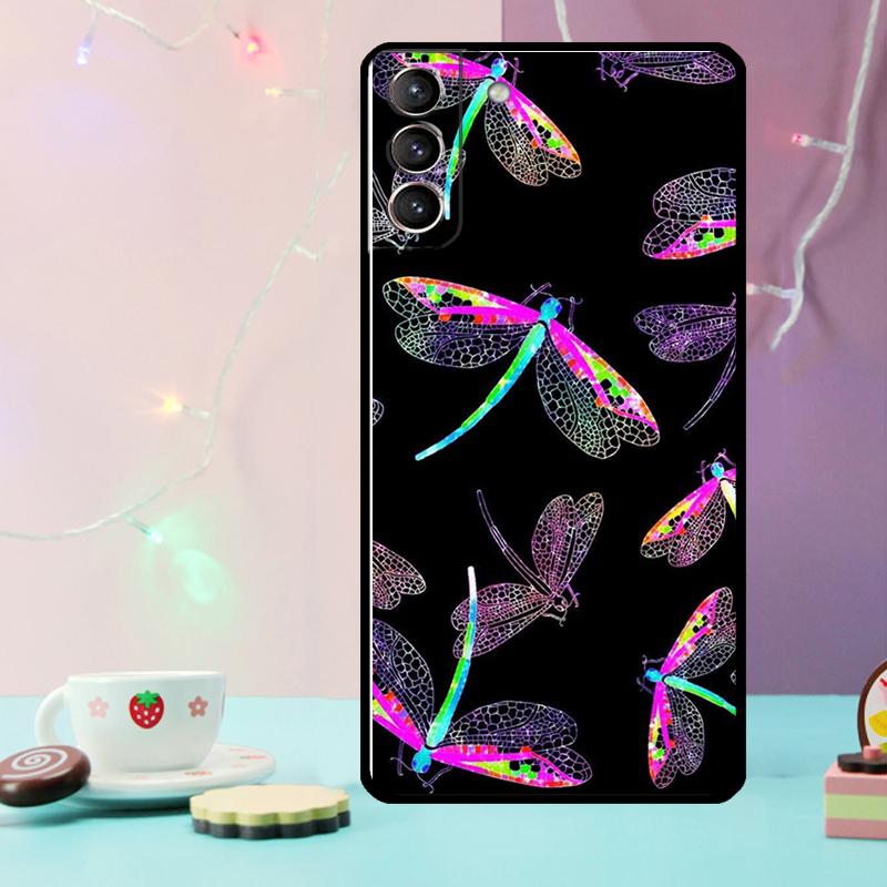 Чехол-арт с изображением стрекозы для Samsung Galaxy S23 Ultra S22 S24 Plus Note 10 20 S8 S9 S10 S21 FE S20 FE