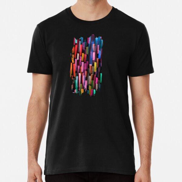 Разноцветный акварельный полосатый узор S–5XL Сделано в Австралии/США Футболка