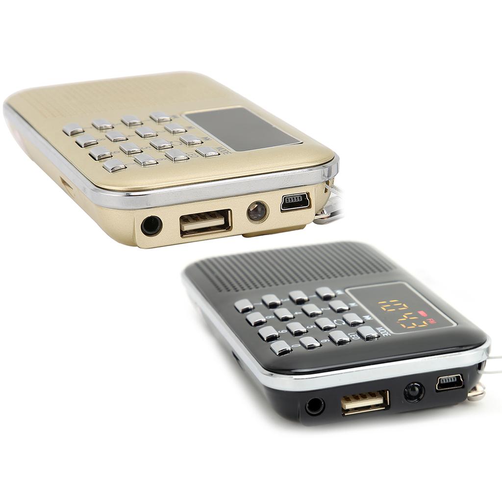 Цифровое радио Портативное радио Сабвуфер Карта MP3-плеер Бас-динамик для пожилых людей