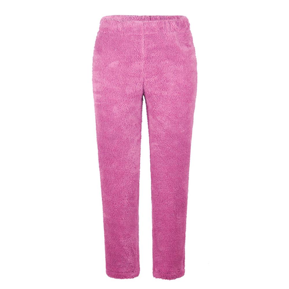 Autumn Winter Fashion Wear, Big Size, Winter Women, Pure Color, High Waist, Causal, Plush, Pyjama Pants, Trousers