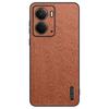 For Realme Neo7x 5G Case Wood Texture PU Leather Coated PC TPU Phone Cover