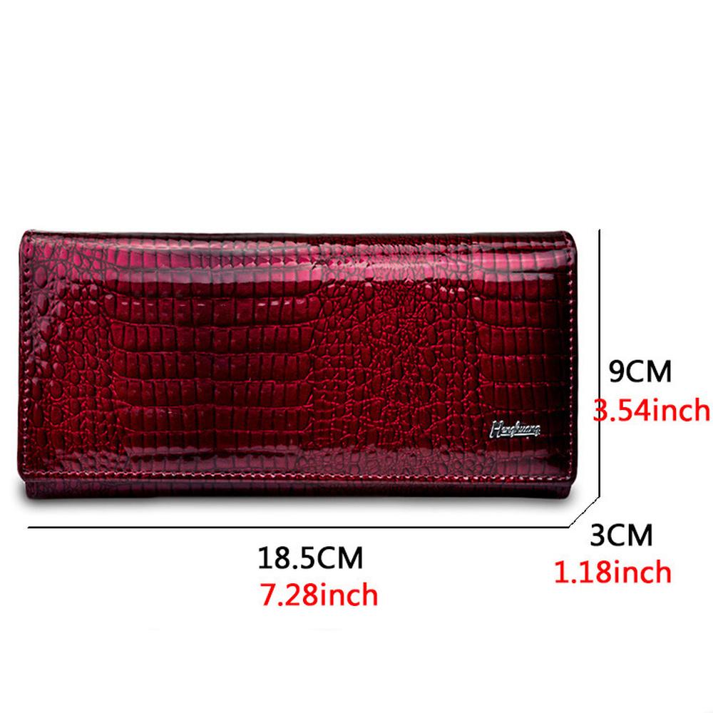 Женщинский кошелек из натуральной кожи, размер 18.5 * 3 * 9 см