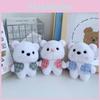 Charming Teddy Bear Plush Toy Stylish Keychain Unique Bag Pendant Perfect Couple Gift Decoration
