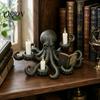 Подсвечник-осьминог Ктулху, Прочная смоляная скульптура на Хэллоуин, Статуэтка-подсвечник в стиле темного фэнтези, для книги
