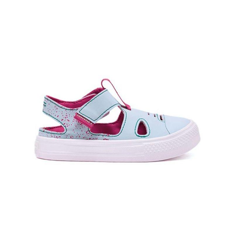 Converse Сандалии Chuck Taylor All Star для малышей, низкие. Простой комфорт. Износостойкие. Светло-голубой, маджента. 767564C