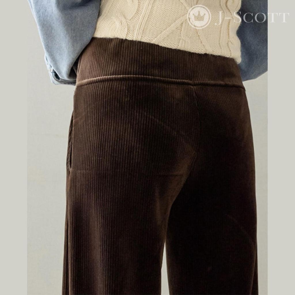 Женские вельветовые брюки для беременных J-Scott с эластичной талией, прямого кроя, флисовой подкладкой и карманами, однотонные коричневые, JS24-BR-2XL