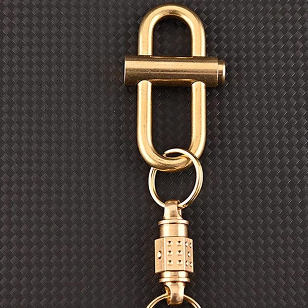 Detachable Car Keychain 360 Degree Swivel Quick Release Keychain Titanium Zinc Zinc Alloy Keychain Gifts